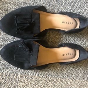 Black Torrid Tassel Flats